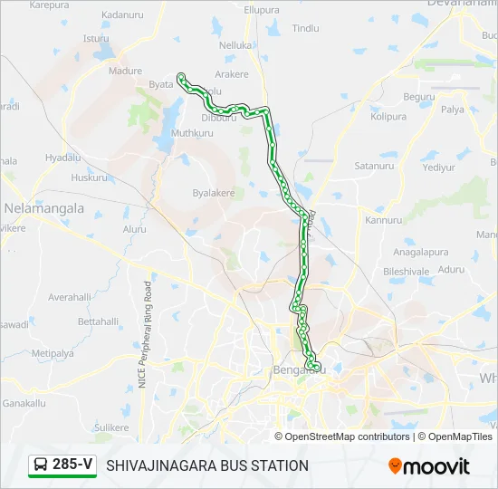 285-V Bus Line Map
