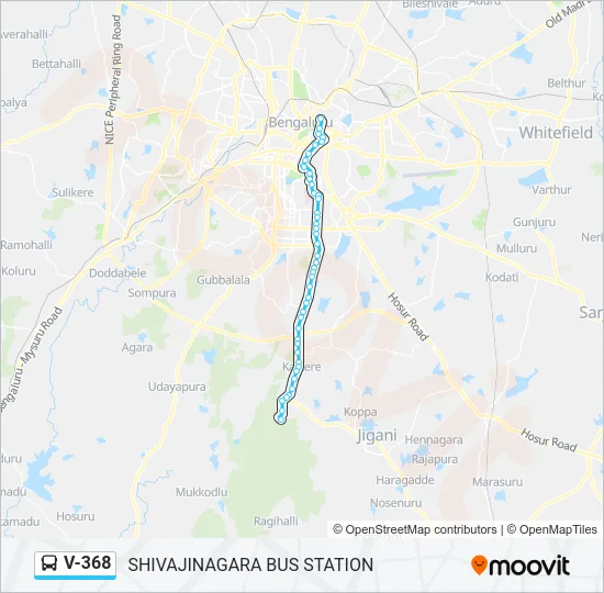 V-368 Bus Line Map