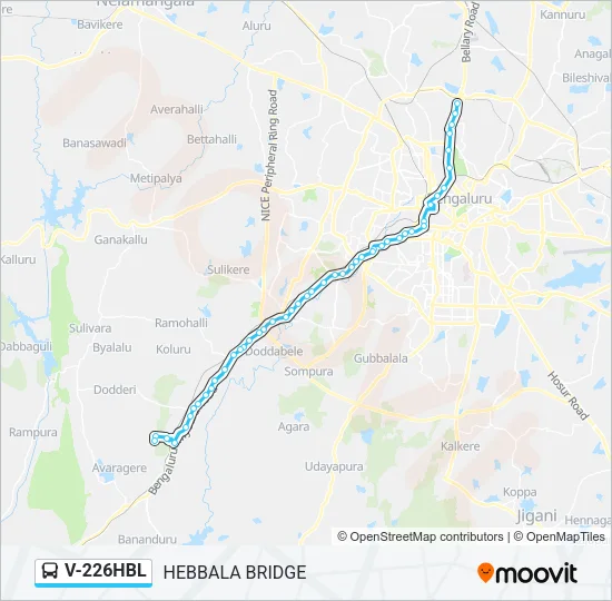 V-226HBL Bus Line Map