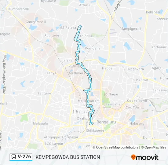 V-276 Bus Line Map