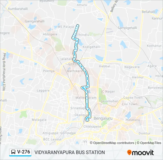 V-276 Bus Line Map