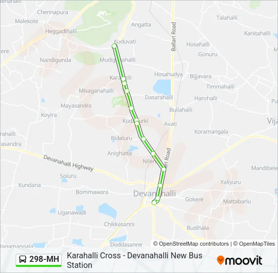 298-MH Bus Line Map