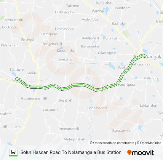 258-C KBS-SLR Bus Line Map