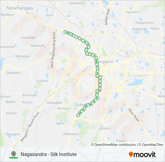 GREEN Metro Line Map