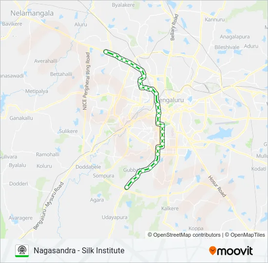 GREEN Metro Line Map