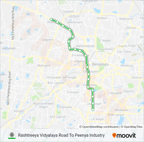 GREEN Metro Line Map