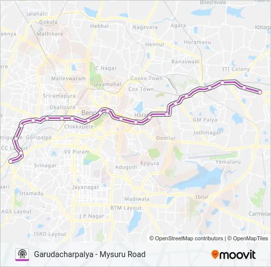 PURPLE Metro Line Map