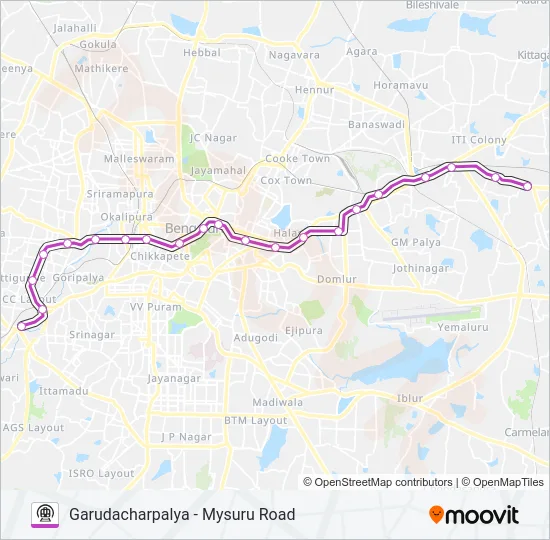 PURPLE Metro Line Map