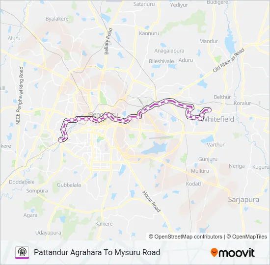 PURPLE Metro Line Map