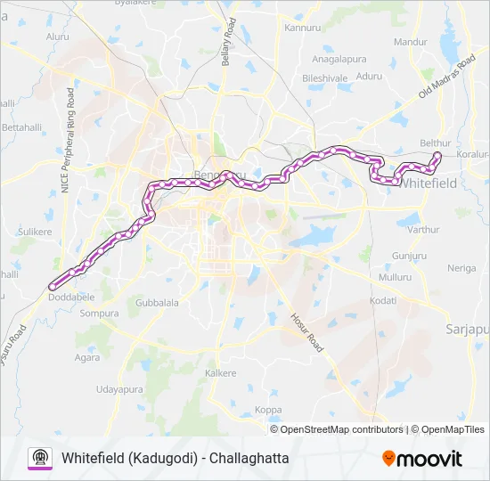 PURPLE Metro Line Map