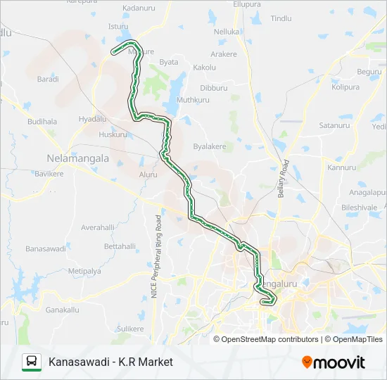 253-G KMT-KNW Bus Line Map