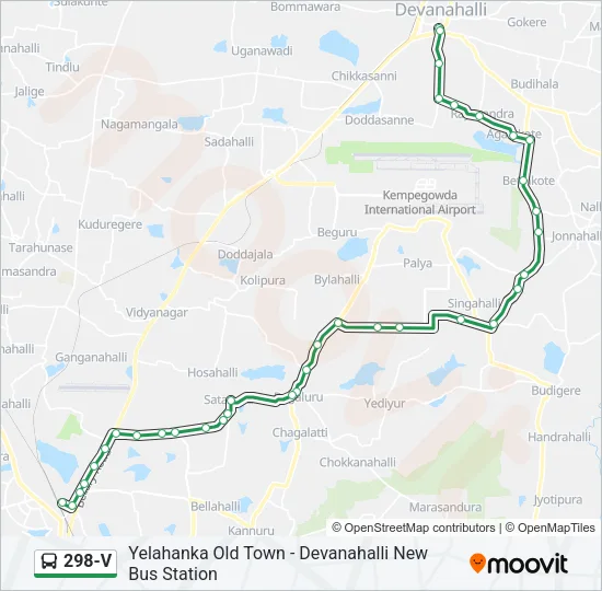 298-V Bus Line Map
