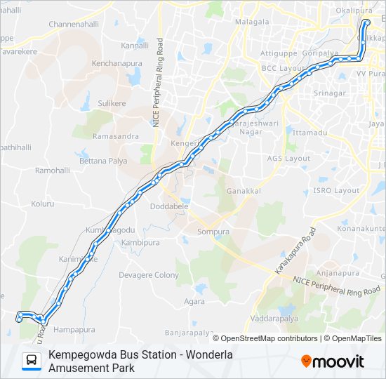 V-342F (SPL) Bus Line Map