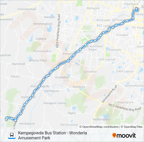 V-342F (SPL) Bus Line Map