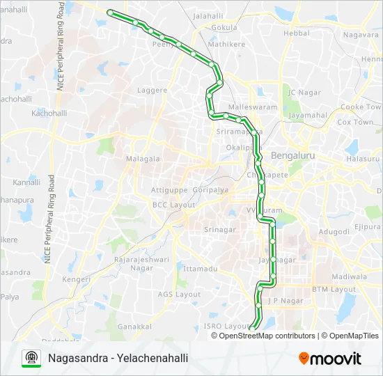 GREEN Metro Line Map