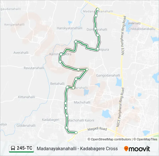 245-TC Bus Line Map
