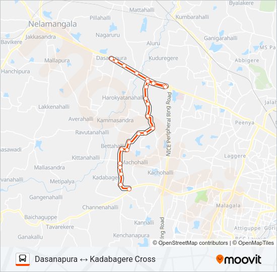 MF-51 DSP-KDBC Bus Line Map