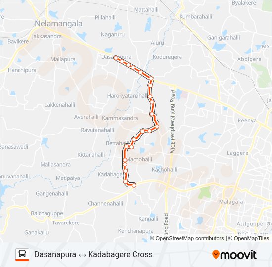MF-51 DSP-KDBC Bus Line Map