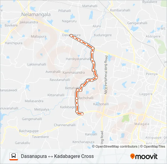 MF-51 DSP-KDBC Bus Line Map