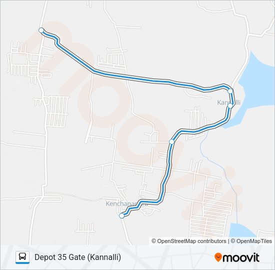 241-B D35G-KCP Bus Line Map
