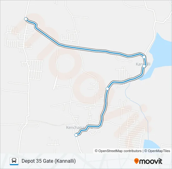 241-B D35G-KCP Bus Line Map