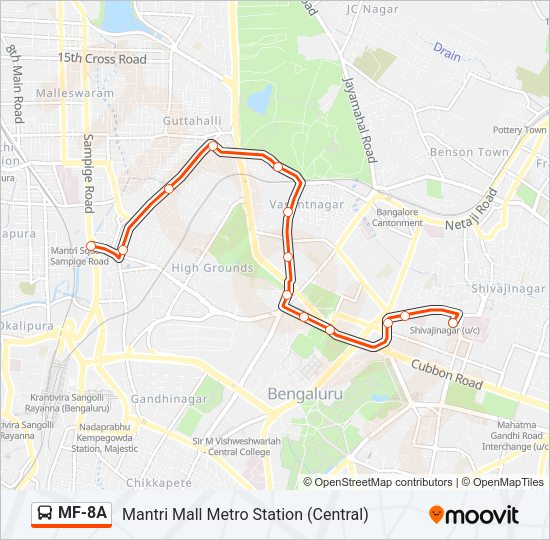 MF-8A Bus Line Map