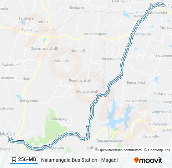 256-MD Bus Line Map