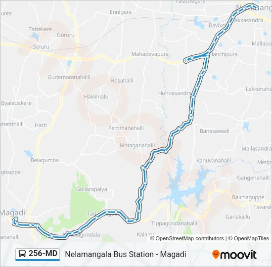 256-MD Bus Line Map