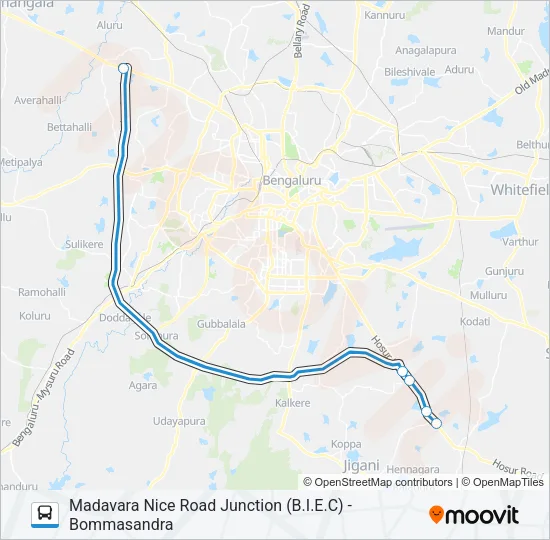 NICE-10E Bus Line Map