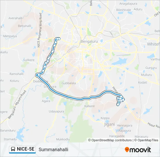 NICE-5E  Line Map