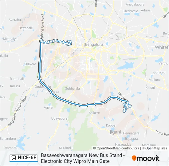 NICE-6E  Line Map
