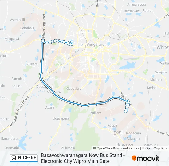 NICE-6E  Line Map
