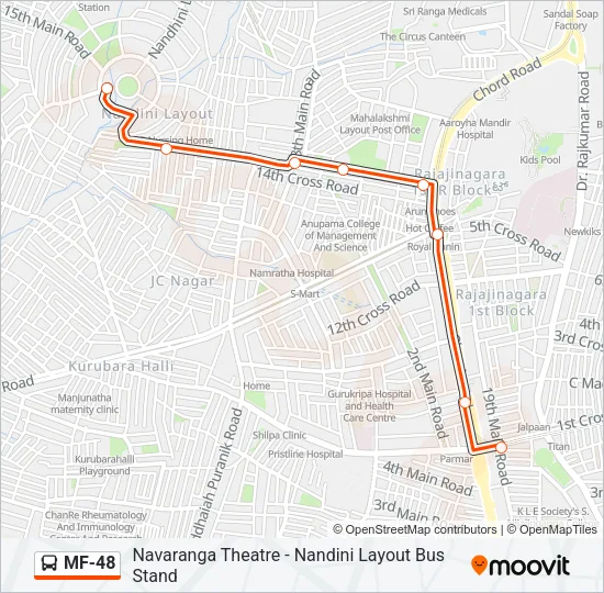 MF-48 Bus Line Map