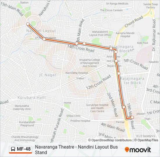 MF-48 Bus Line Map