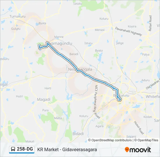 258-DG Bus Line Map