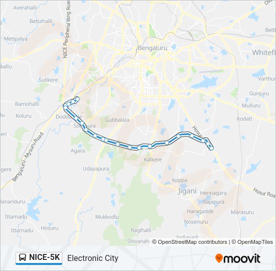 NICE-5K Bus Line Map
