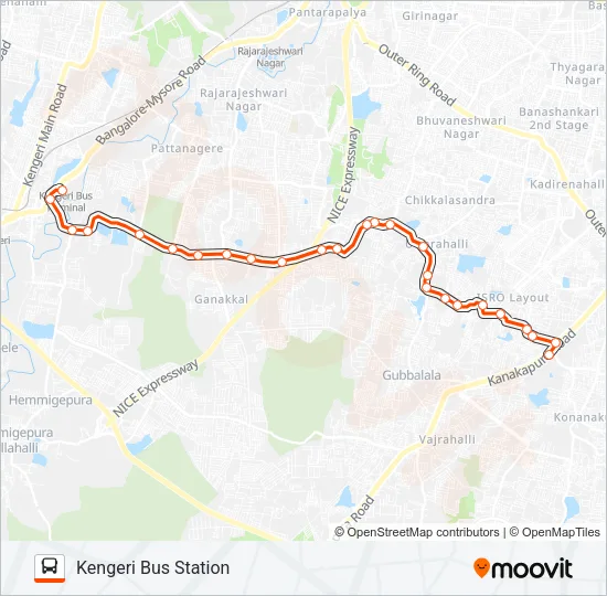 MF-44 KGR-KKMS Bus Line Map