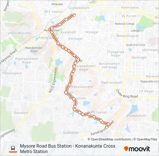 MF-44 KKMS-MRBS Bus Line Map