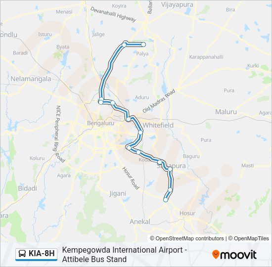 KIA-8H Bus Line Map