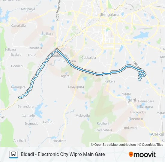 NICE-5EB  Line Map
