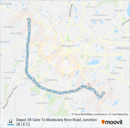 NICE-10E D38-MDV Bus Line Map