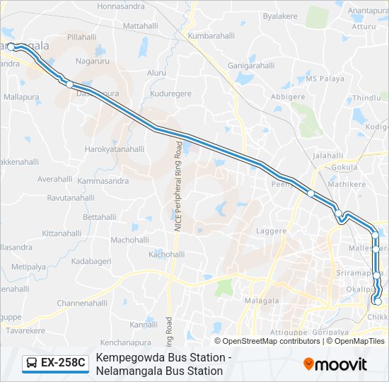 EX-258C Bus Line Map