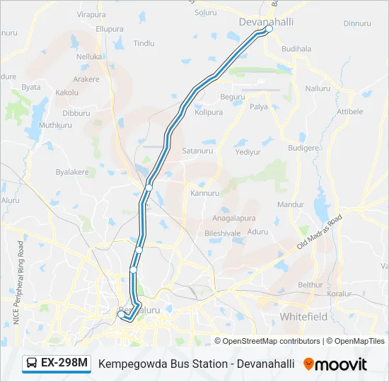 EX-298M Bus Line Map