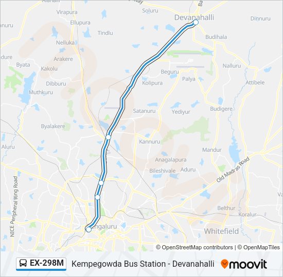 EX-298M Bus Line Map