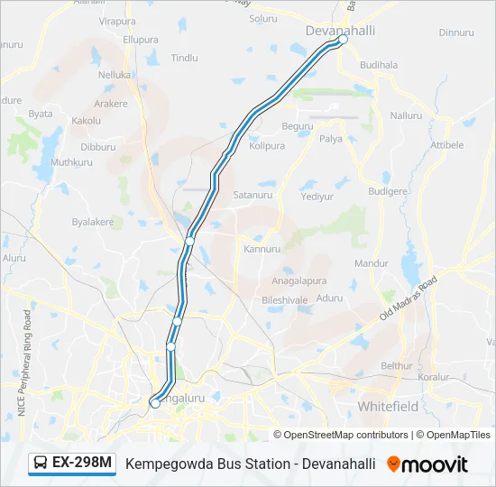 EX-298M Bus Line Map