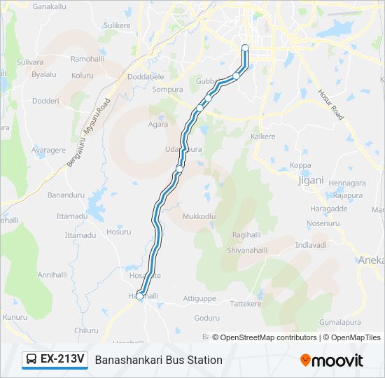 EX-213V Bus Line Map