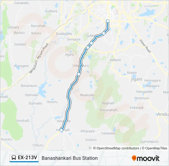 EX-213V Bus Line Map