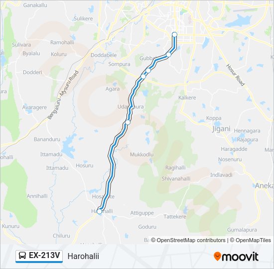 EX-213V Bus Line Map