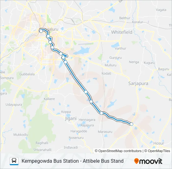 EXP-KBS-3A Bus Line Map