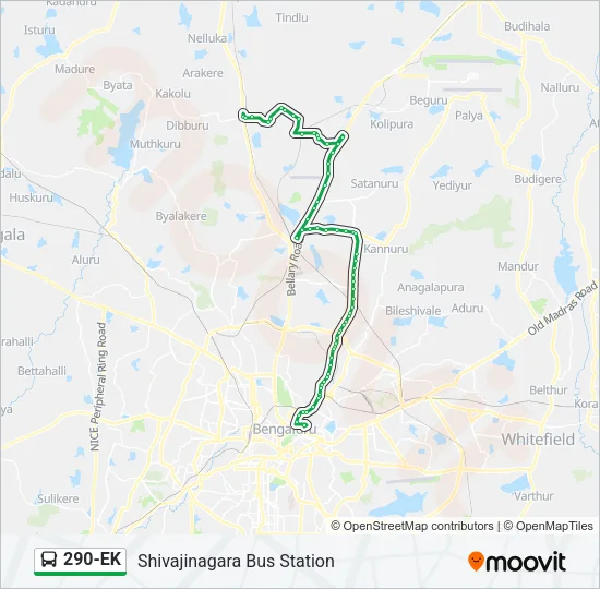 290-EK Bus Line Map